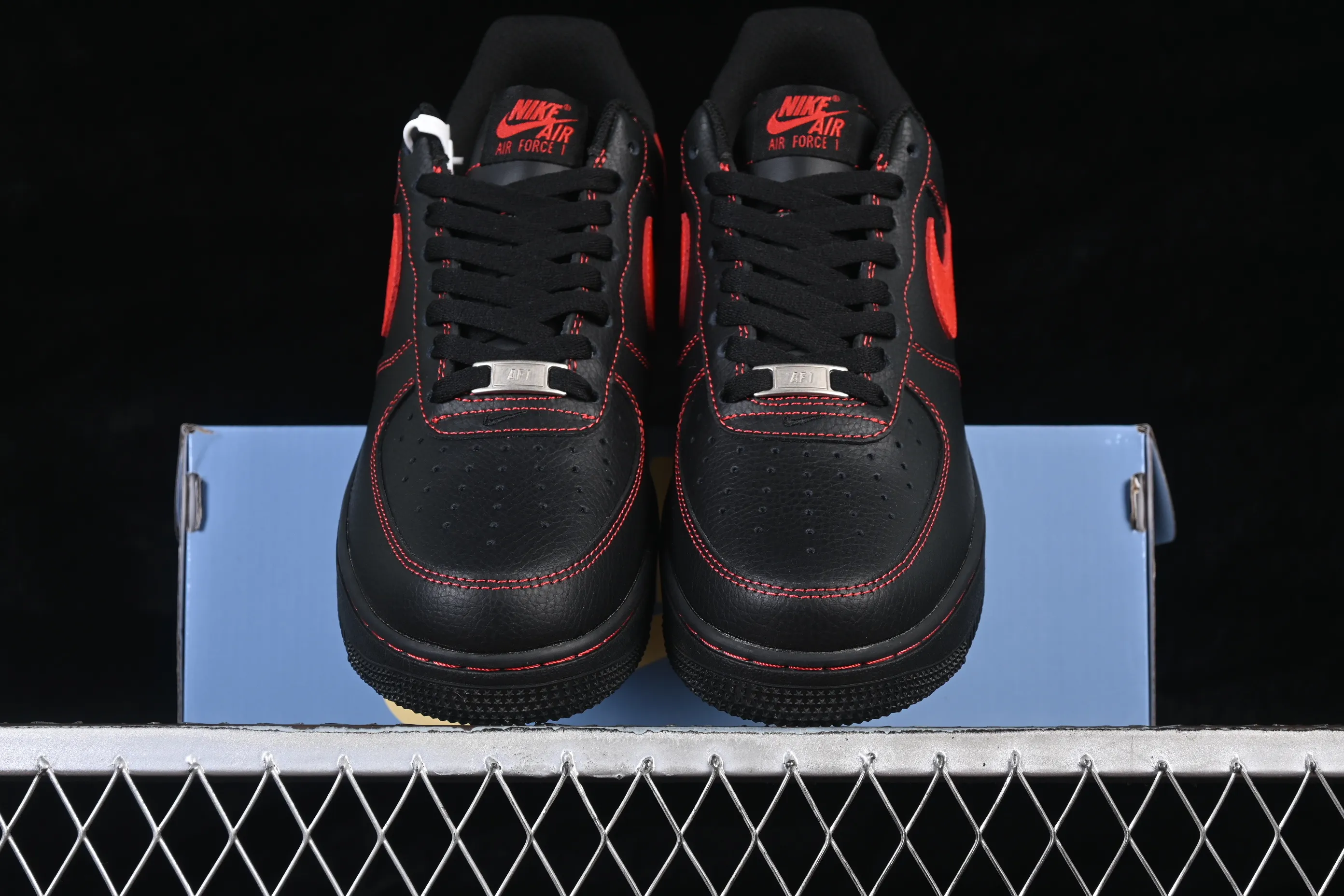 All categories Nk Air Force 1 Air Force series Nk Air Force 1 Low Air Force low-top Nike Air Force 1'07 Low black and red Air Force 1 low-top casual sneakers ZH0316-142